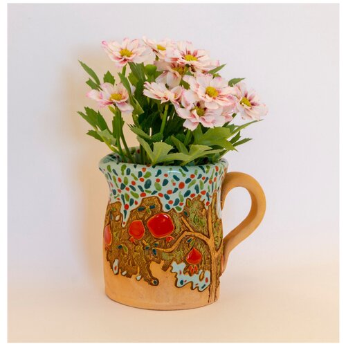 Кашпо керамическое Гранат