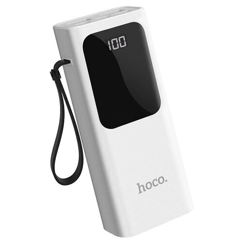 Внешний аккумулятор Powerbank HOCO J41 Treasure mobile, 2.0A (10000mAh), белый портативный аккумулятор hoco j41 treasure 10000mah белый упаковка коробка