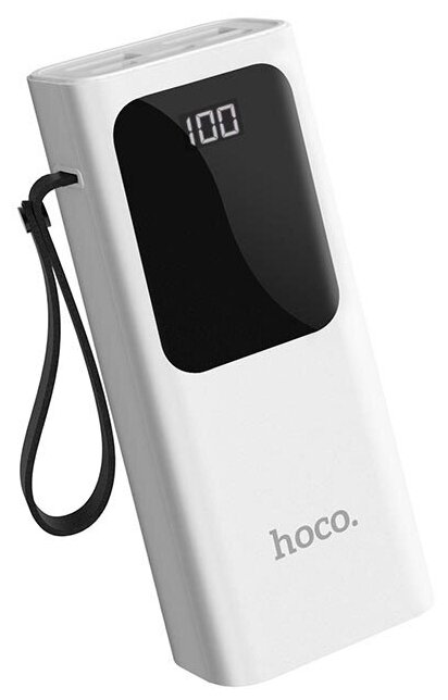 Внешний аккумулятор Powerbank HOCO J41 Treasure mobile 2.0A (10000mAh) белый