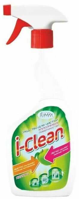 ROMAX I-Clean Средство для чистки кухонных поверхностей яблоко, 500мл