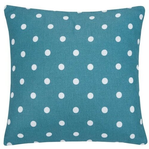 Подушка декоративная Blue polka dot, размер 40х40 см