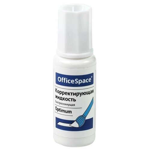 Корректирующая жидкость OfficeSpace Optimum, 15мл, на химической основе, с кистью корректирующая жидкость officespace 20мл на химической основе с кистью 8 штук