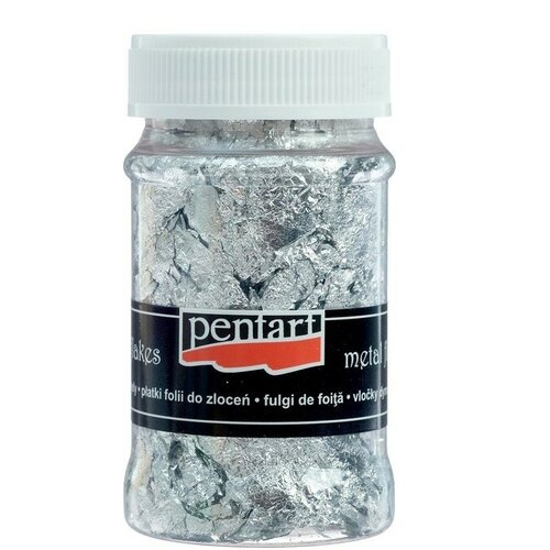 Поталь в хлопьях серебро 100 мл Pentart М8 2504 694₽