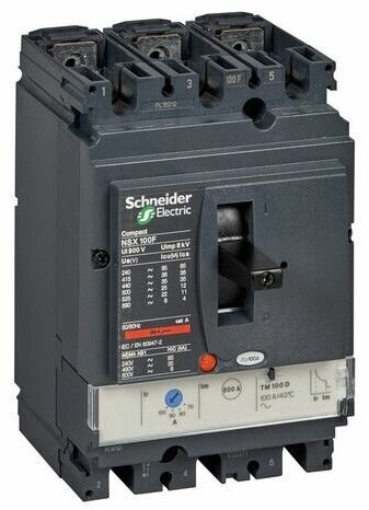 Силовой автомат Schneider Electric Compact NSX 100 TM-D 36кА 3P 16А