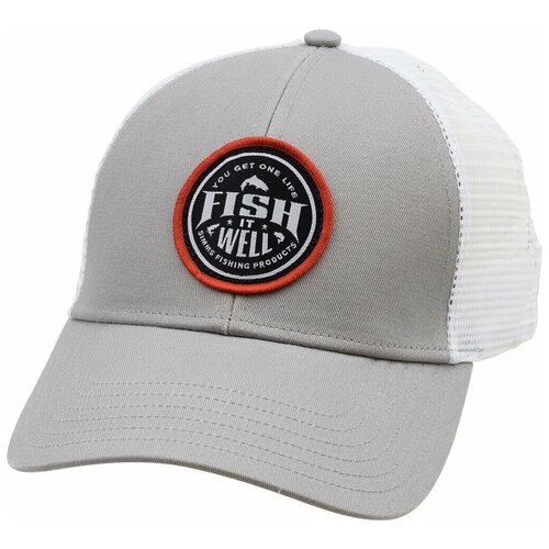 фото Кепка simms fish it well small fit trucker, granite, one size