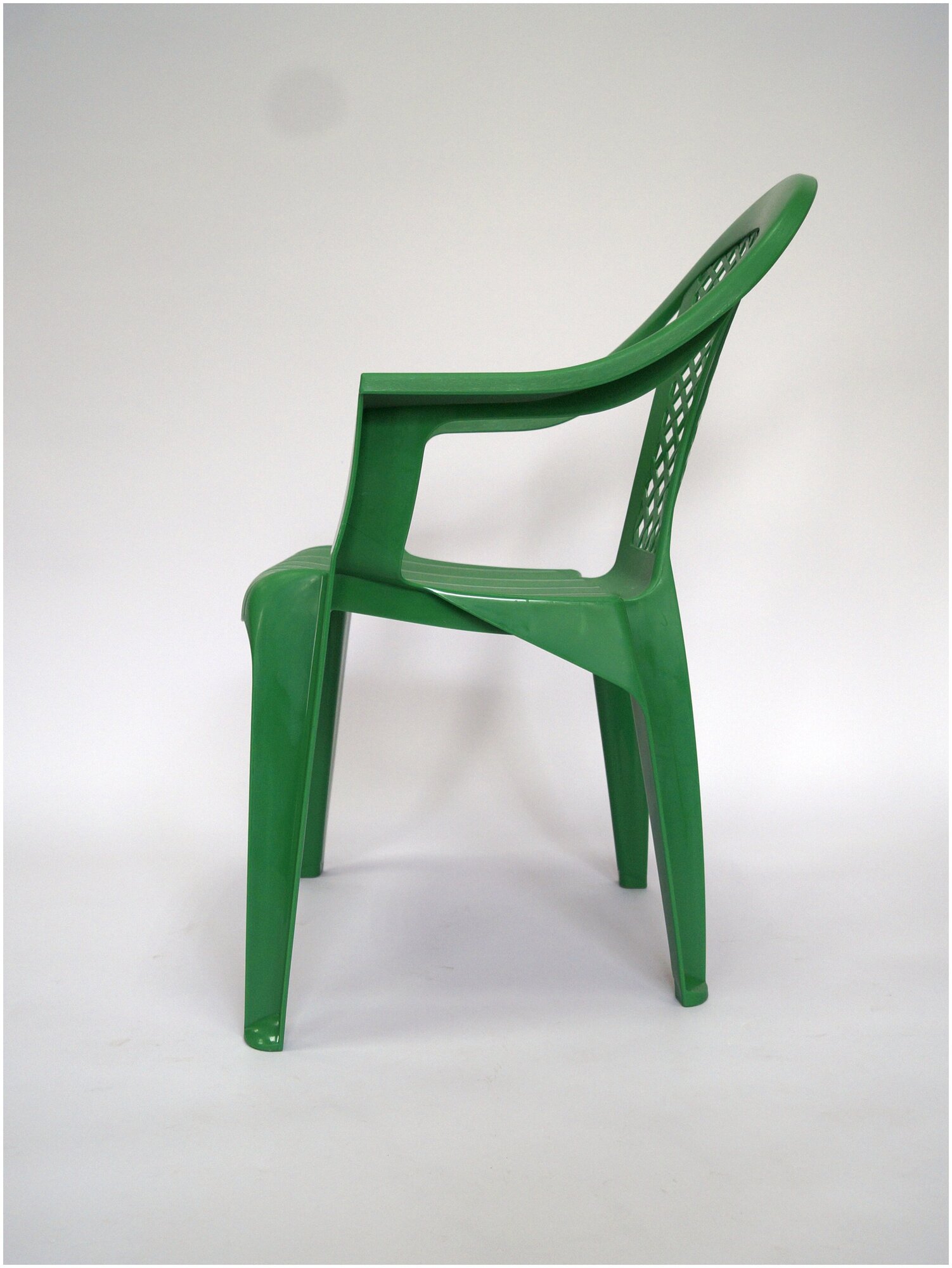 Садовые пластиковые кресла стулья для дачи Фабио, Зеленый, 2 шт - фотография № 6