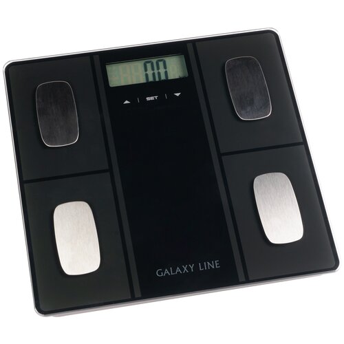 Весы напольные многофункциональные электронные GALAXY LINE GL 4854 черные