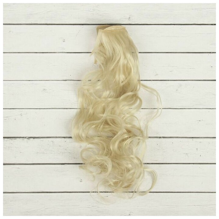 Волосы - тресс для кукол "Кудри" длина волос: 40 см, ширина:50 см, №88