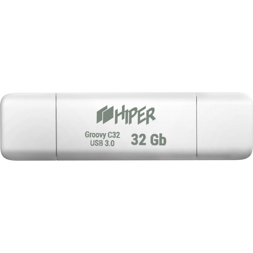 USB Flash накопитель 32Gb HIPER Groovy C32 White (HI-USBOTG32GBU787W)