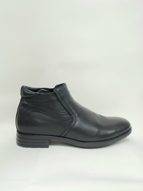 Ботинки Paolo Conte, зимние, натуральная кожа, резинка в подъеме, укрепленный мысок, размер 44, черный