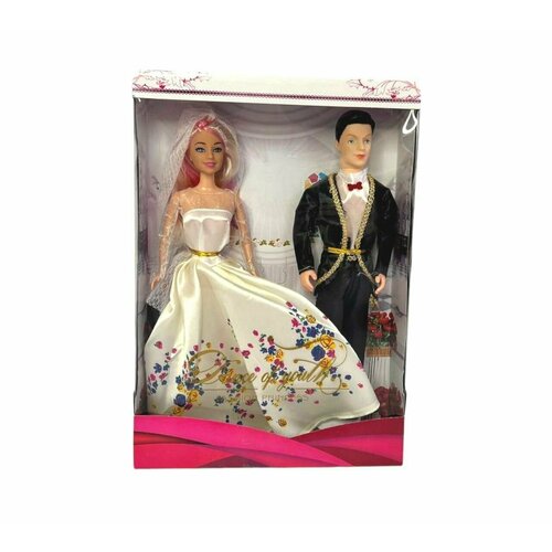 Кукла в свадебном платье + кен жених/свадьба