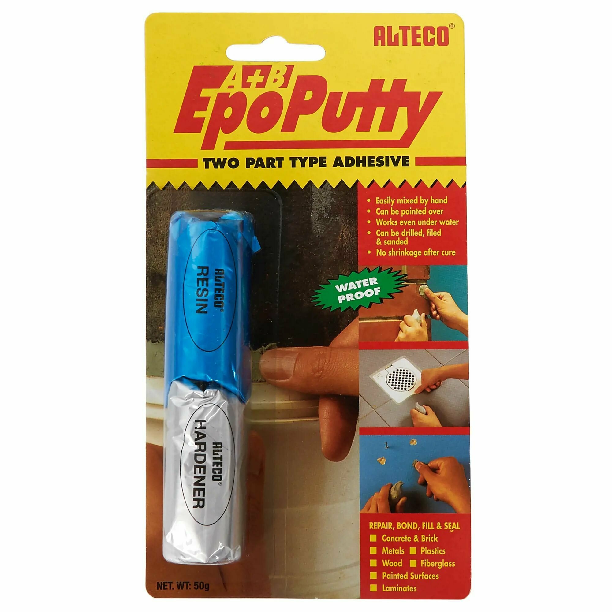 Холодная сварка Alteco EcoPutty A плюс B 50 г - фотография № 6