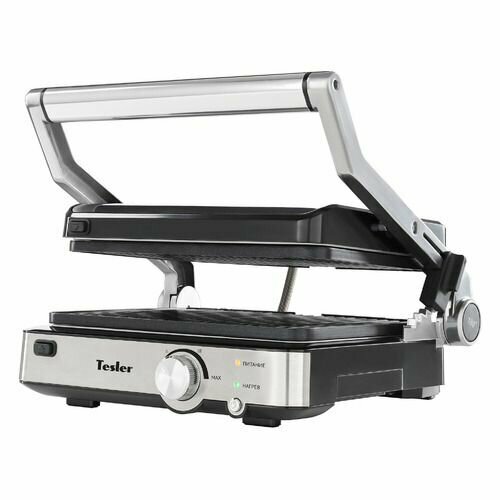 Электрогриль TESLER EG-205 серебристый и черный 1256500₽