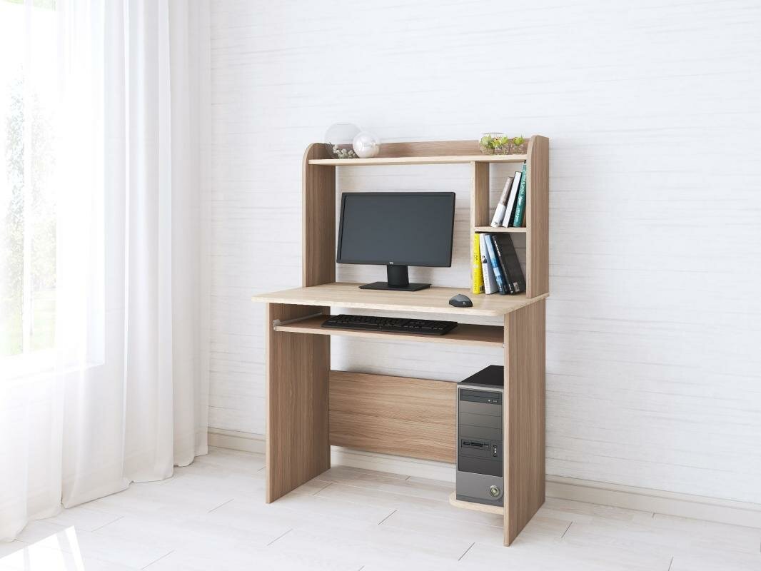 фото Тэкс Компьютерный стол "Грета-2" (Ясень Шимо / Дуб Сонома)