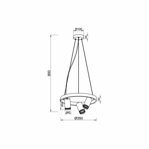 Подвесной светильник Vele Luce Moto VL5784P03 - фото №4