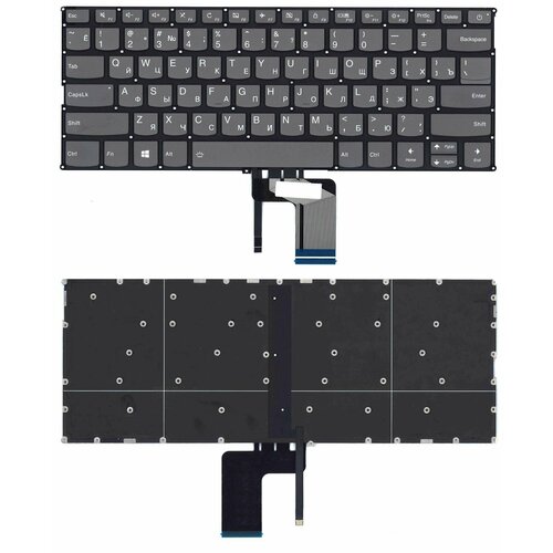 Клавиатура для ноутбука Lenovo Ideapad 720S-14IKB черная с подсветкой клавиатура keyboard для ноутбука lenovo ideapad черная с подсветкой 9z ndrdsn 101