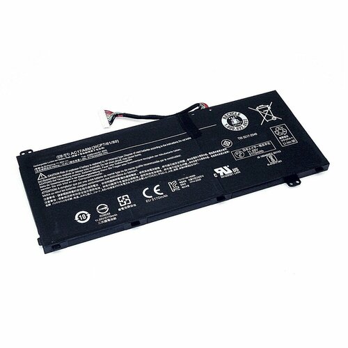 Аккумуляторная батарея для ноутбука Acer Spin 3 SP314-52 (AC17A8M) 11.55V 5360mAh черная для acer 50 g6gn1 005 dc in power jack cable aspire vn7 572 vn7 572g