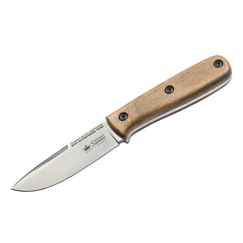 Нож Colada AUS-8+SW (Stonewash, дерев. рукоять, кожаный чехол) нож стерх 2 сталь aus 8 sw черный кизляр