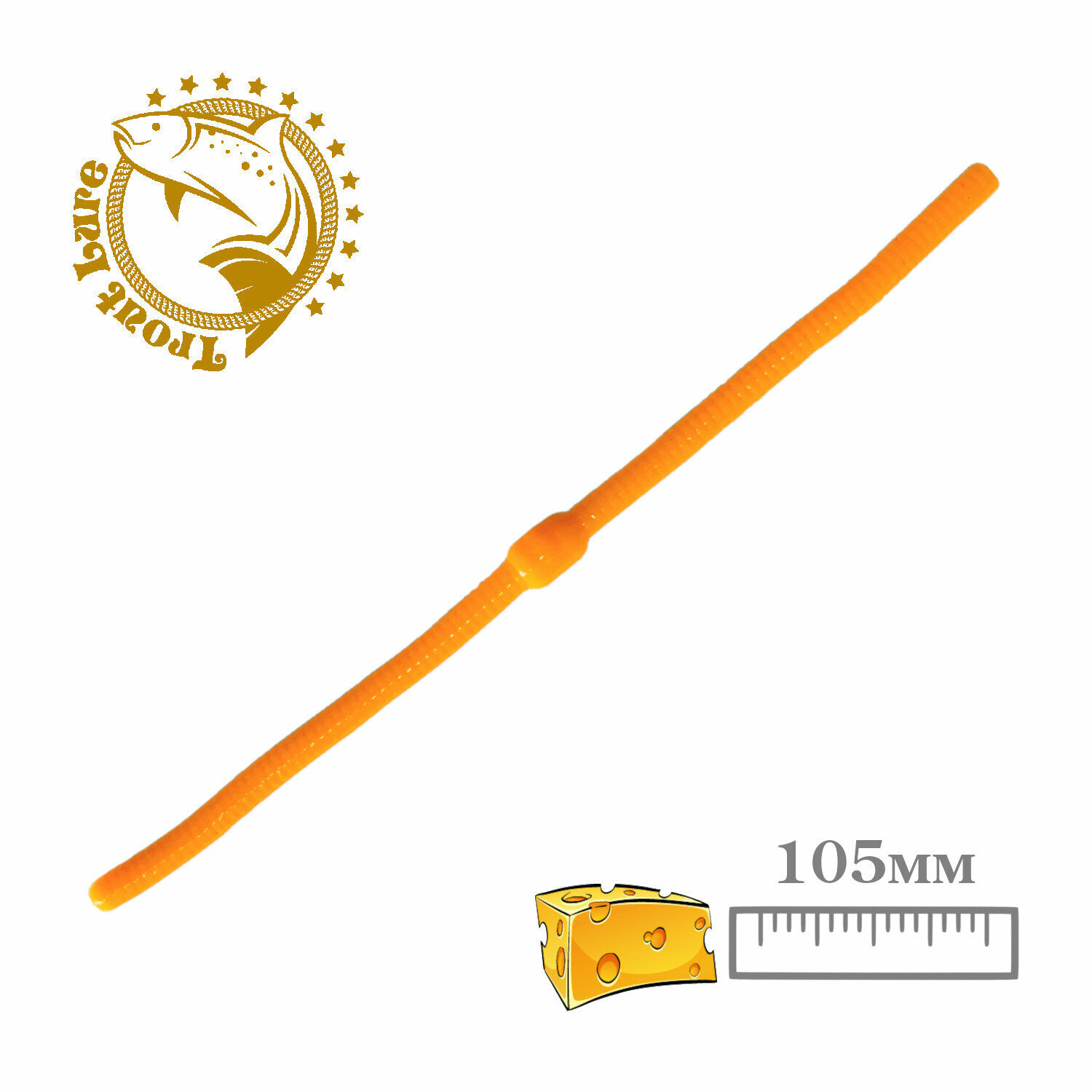 Силикон TROUT LURE (SANSAN) в банке DOSHIRASK 105 СЫР COL. 2 (Orange) (15шт)