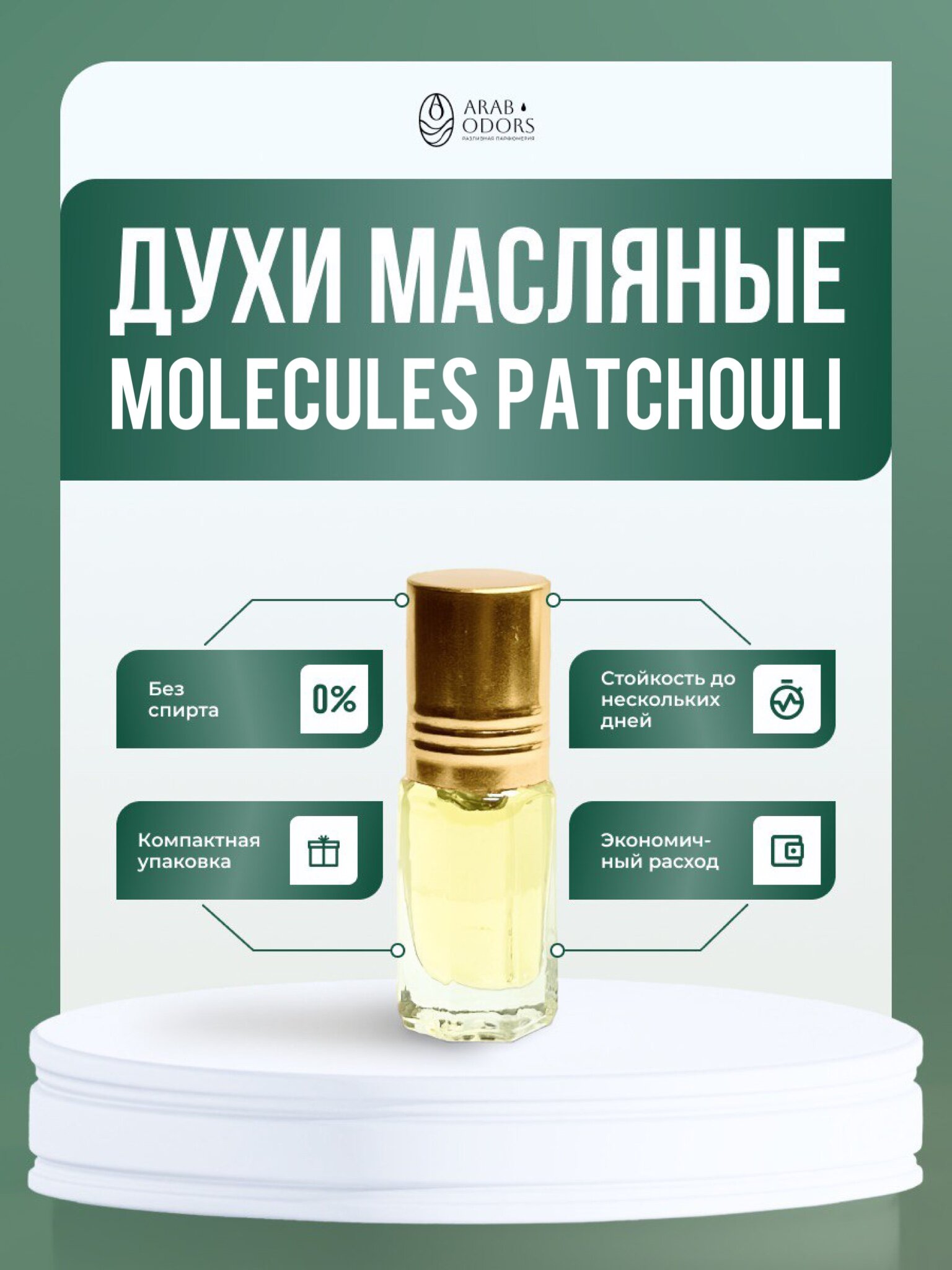 Molecules patchouli (мотив) масляные духи