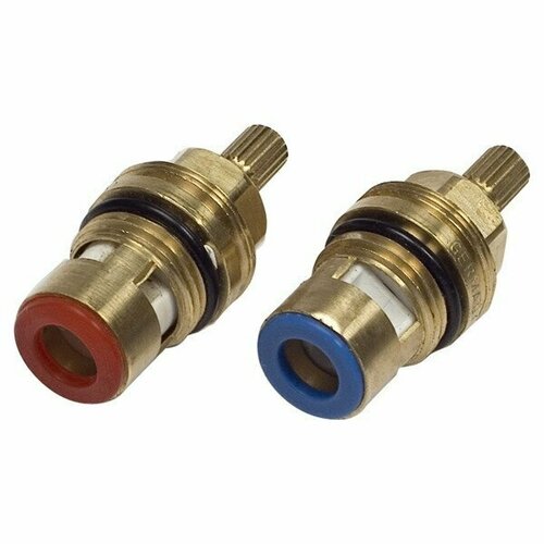 Kaiser Кранбукса керамика (пара), 20 шлицов KАISER 77RB золотистый, золотой