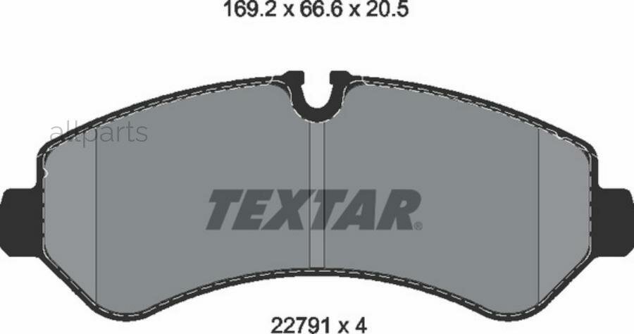TEXTAR 2279101 Колодки тормозные дисковые задн MB SPRINTER 5t 18-