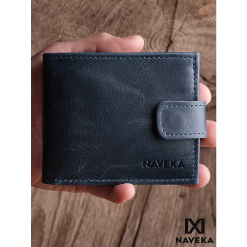 Кошелек Naveka, фактура гладкая, синий