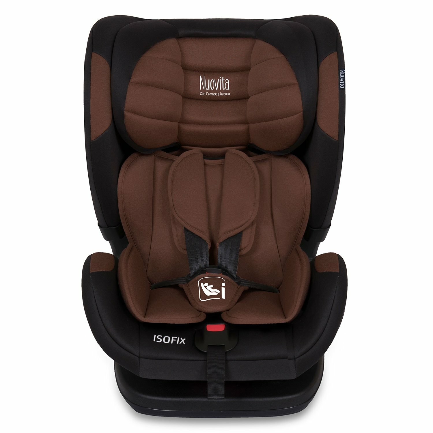 Автокресло детское с креплением ISOFIX Nuovita Maczione NiS3-1, группа 1/2/3, от 9 месяцев до 12 лет (Cioccolato/Шоколад)