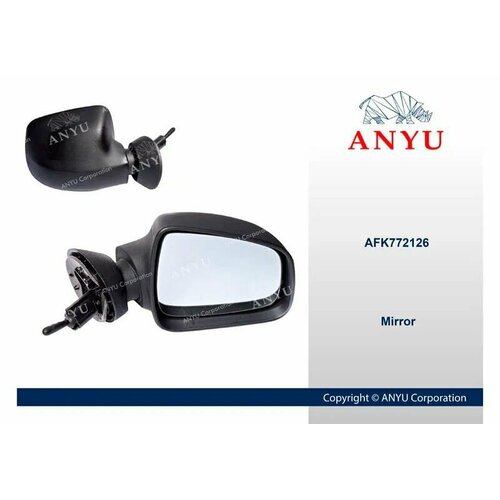 Зеркало заднего вида механическое большое Правое ANYU для LADALargus RENAULT Logan ph12 Sandero Duster 2482₽