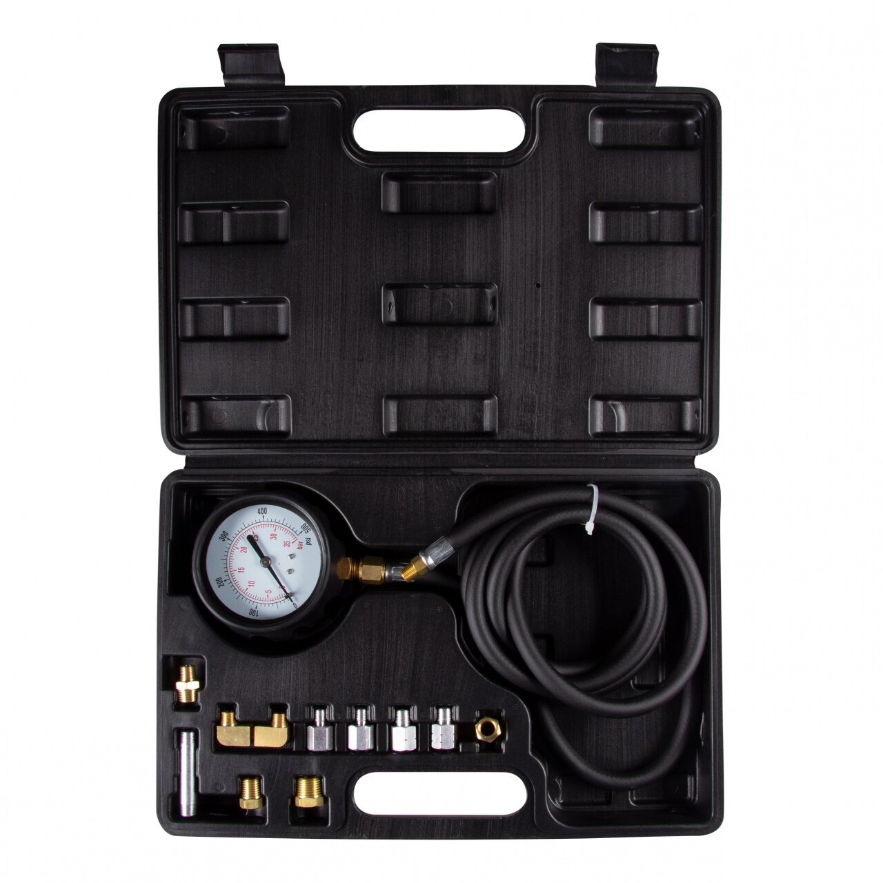 AFFIX Манометр для измерения давления масла, 0-21 бар, комплект адаптеров, кейс AF12020012C