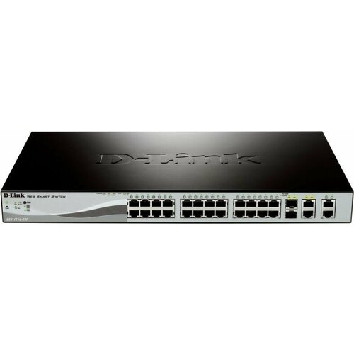 D-Link DGS-1210-28MEPB2A Управляемый коммутатор 2 уровня с 24 портами 101001000Base-T и 4 портами 1000Base-X SFP функцией ИБП при подключении вн 29064₽