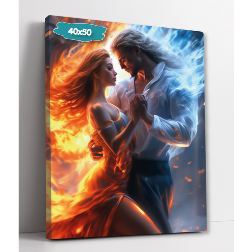 Интерьерная картина 40х50 Огненная парочка 899₽