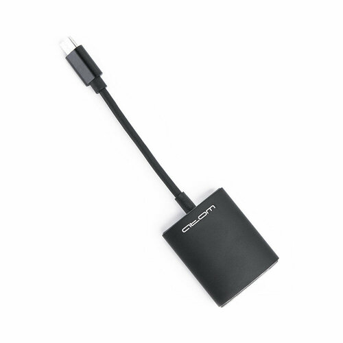 Переходник USB Type-C 3.1 - Micro SD\TF, 0,15 м (шт/гн), черный, Атом