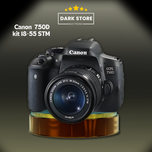 Фотоаппарат Canon 750D kit 18-55 STM черный 56667₽