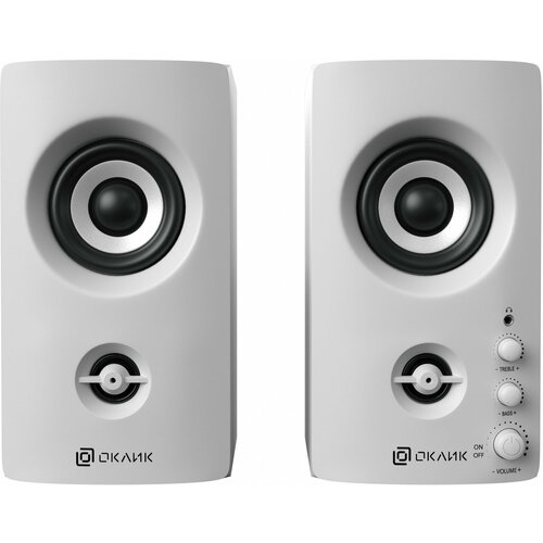 Колонки Оклик OK-164 20 белый 30Вт 4610₽