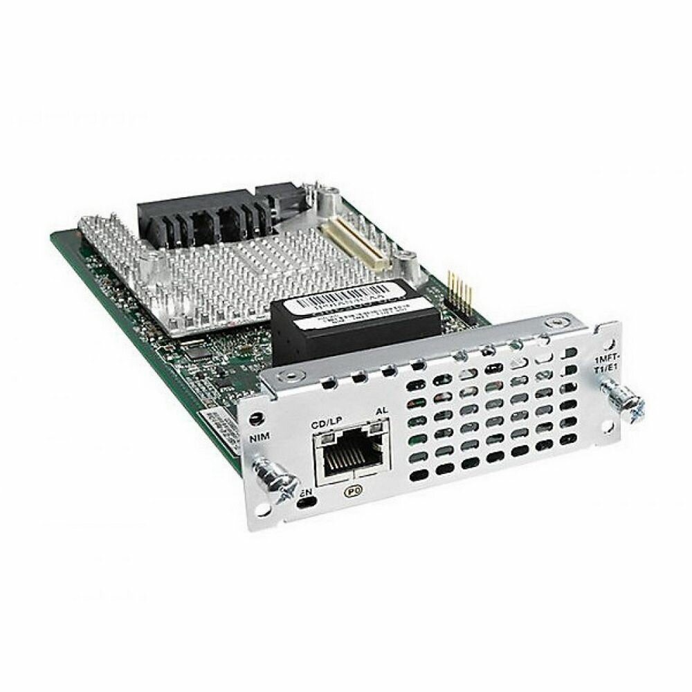 CISCO Модуль интерфейсный CISCO 1 port Multiflex Trunk Voice/Clear-channel Data T1/E1 Module for ISR 4000 series NIM-1MFT-T1/E1
