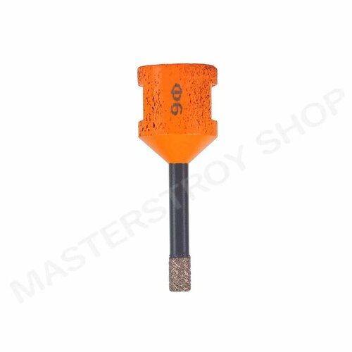 Коронка алмазная для керамогранита и камня MSTOP, 6 мм