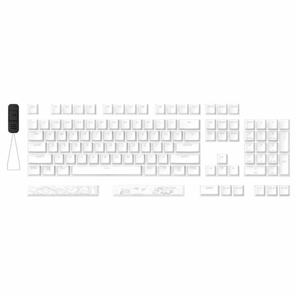 Набор кейкапов HyperX Pudding Keycaps 2 PBT (белый)
