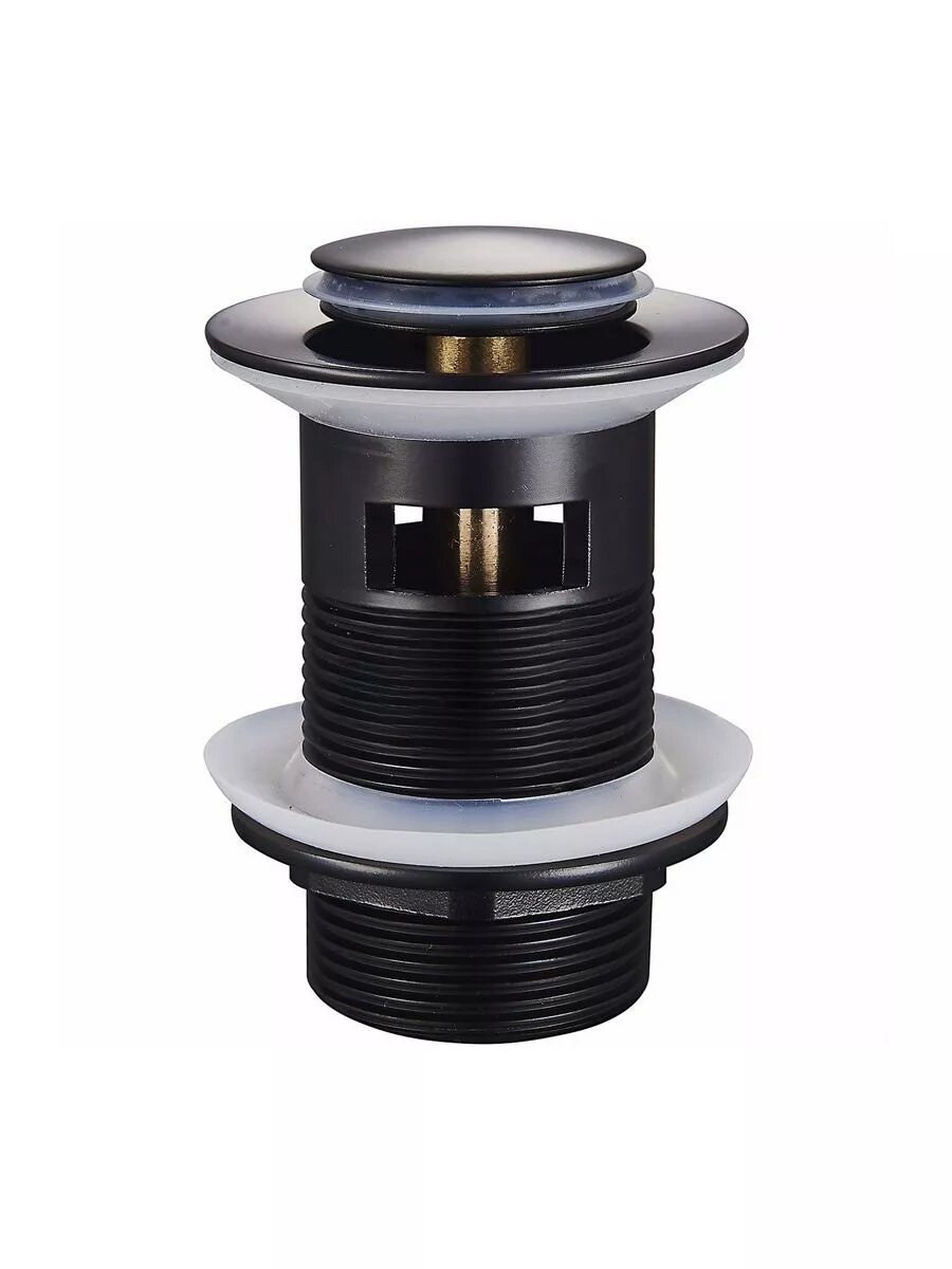 Донный клапан для раковины Raglo R600.05.06, латунь, круглый, черный