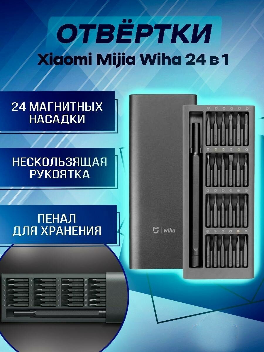 Отвертка с набором насадок Xiaomi Mi Precision Screwdriver Kit MJJXLSD002QW
