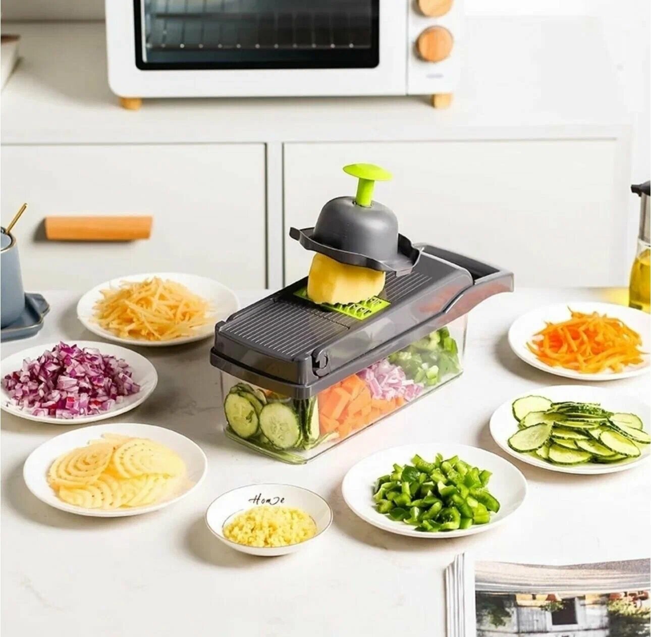 Тёрки И Механические Измельчители Xiaomi Овощерезка, Терка для овощей, Овощерезка 14 в 1, Измельчитель Veggie slicer