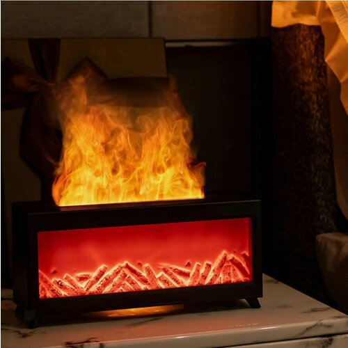 Увлажнитель воздуха для дома с имитацией камина ароматерапией и таймером объем 220 ml 252500₽