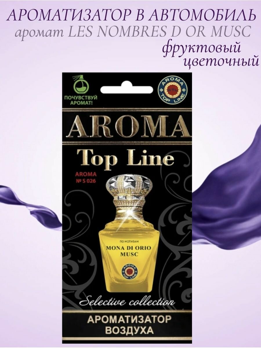 Автомобильный ароматизатор картонный Les nombres Musc