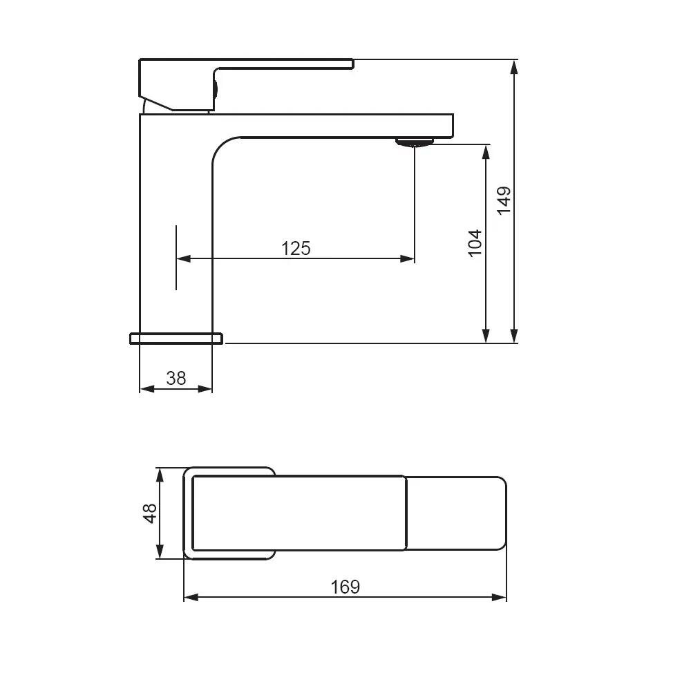 Смеситель для раковины Damixa Elm 215210000LM однорычажный цвет хром - фото №5