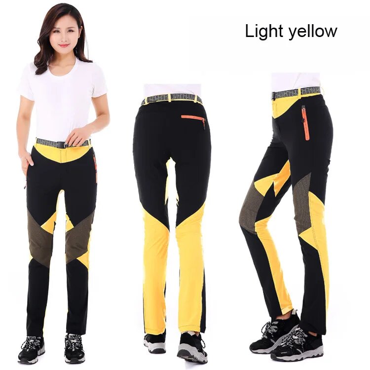 TRVLWEGO Женские спортивные брюки быстросохнущие Желтый Asian size XXL Yellow