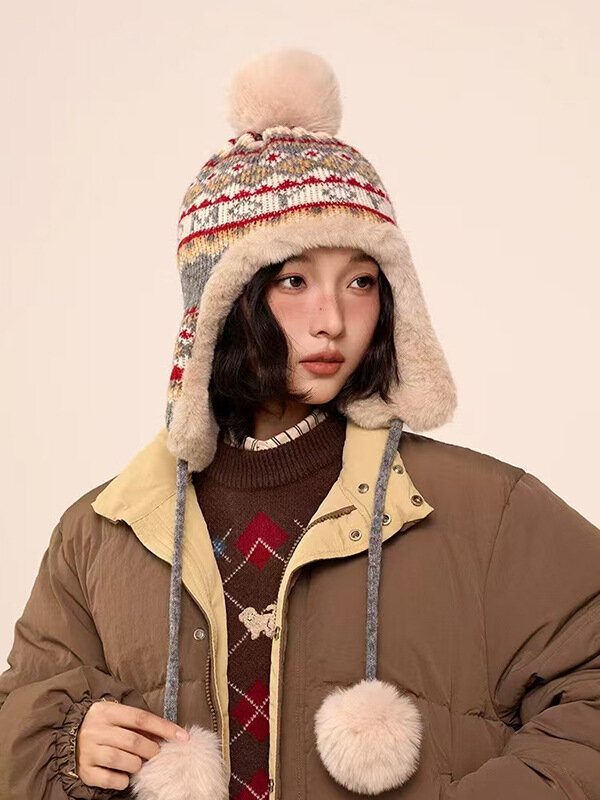 Шапка-ушанка Осень-зима 2025 для женщин