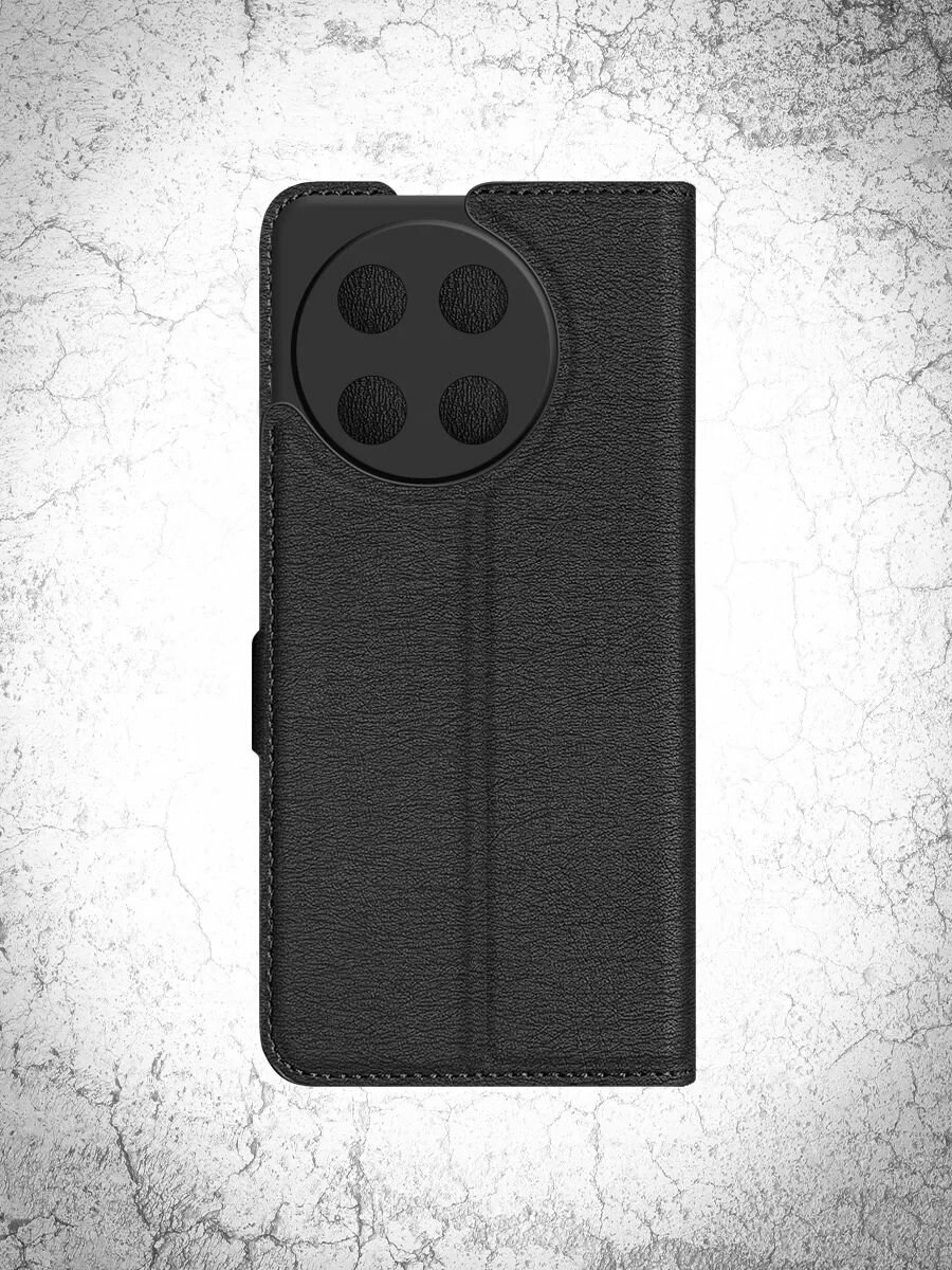 Чехол-книжка для Tecno Camon 30S (Техно Камон 30C) противоударный, с отделением под карты, крышка с магнитом из эко кожи с картинкой лиса природа — фото 1