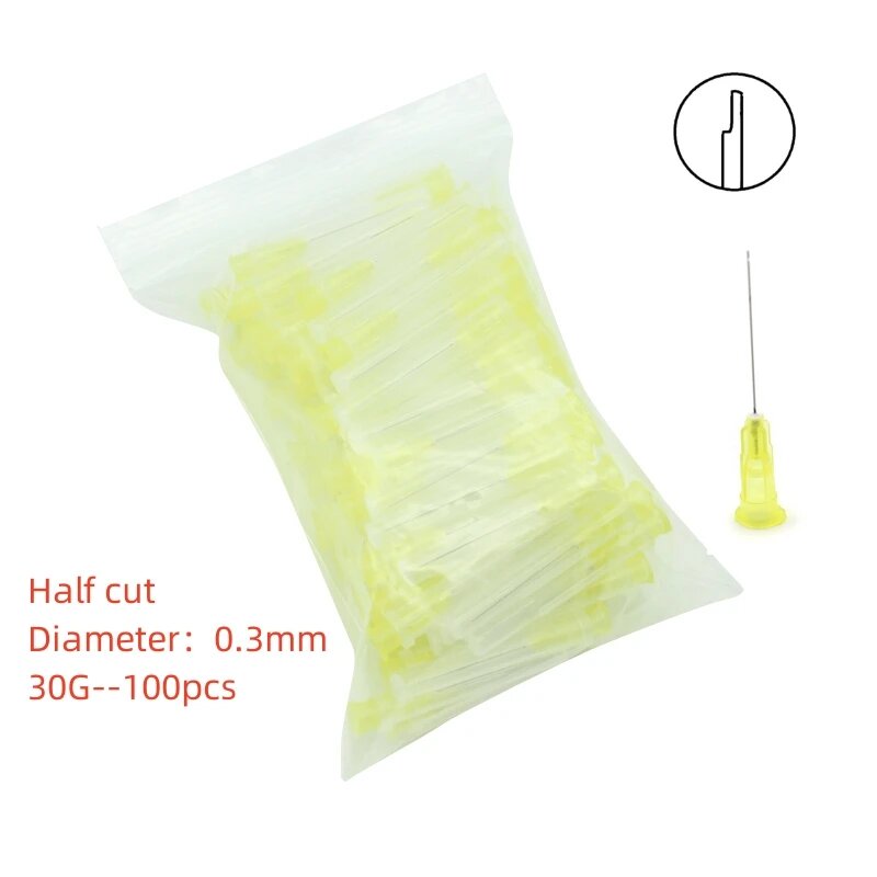 Одноразовые эндо-иглы для ирригации LISM 100 шт, 30G Half Cut