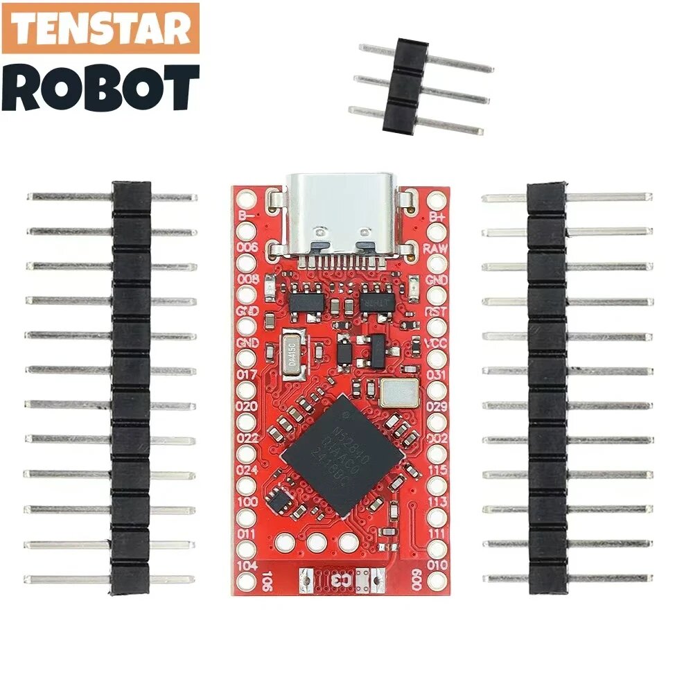 NRF52840 Макетная плата, совместимая с хорошим! Nano V2.0 Bluetooth Разделенная клавиатура Pro Micro Red Board для Arduino, Red