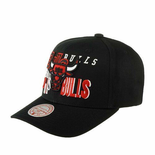 фото Бейсболка mitchell & ness базовая коллекция для мужчин и женщин, размер 0, черный